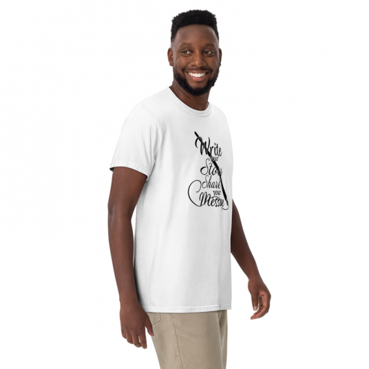 Write your Story Share your Message Men’s garment-dyed heavyweight t-shirt