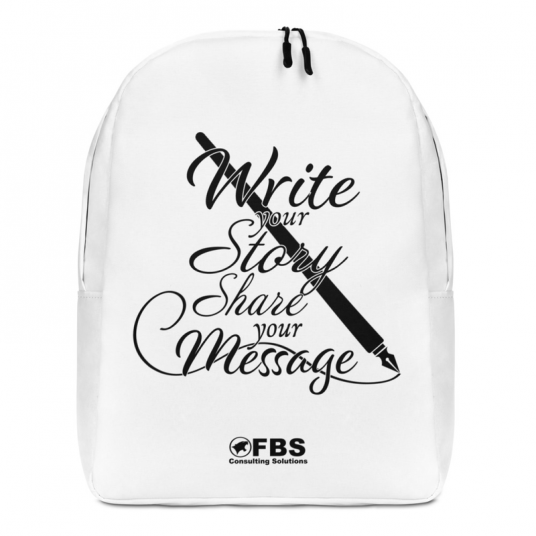 Write your Story Share Your Message Minimalist Backpack
