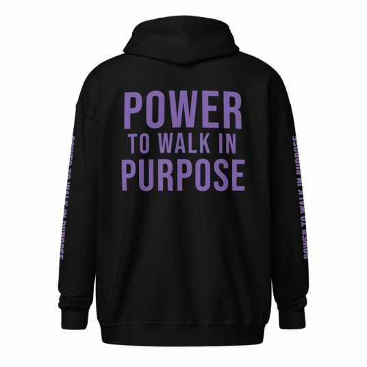 Power to Walk in Purpose Unisex heavy blend zip hoodie