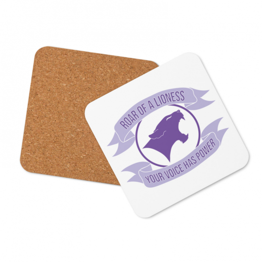 Your Voice Has Power Cork-back coaster