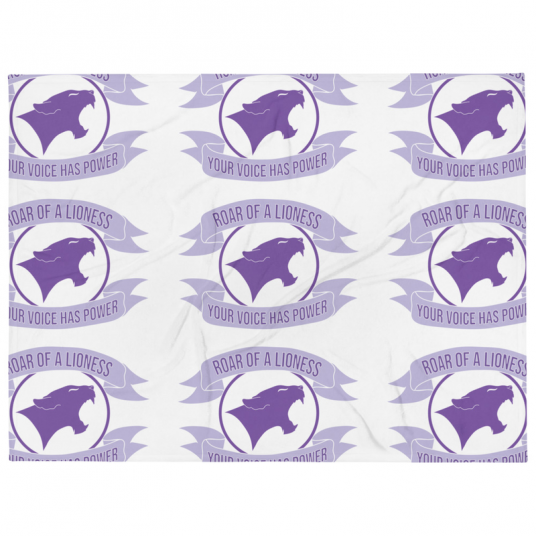 R.O.A.R (Your voice has power) Throw Blanket