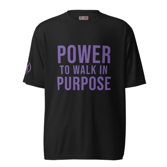 Power to Walk in Purpose Unisex performance crew neck t-shirt