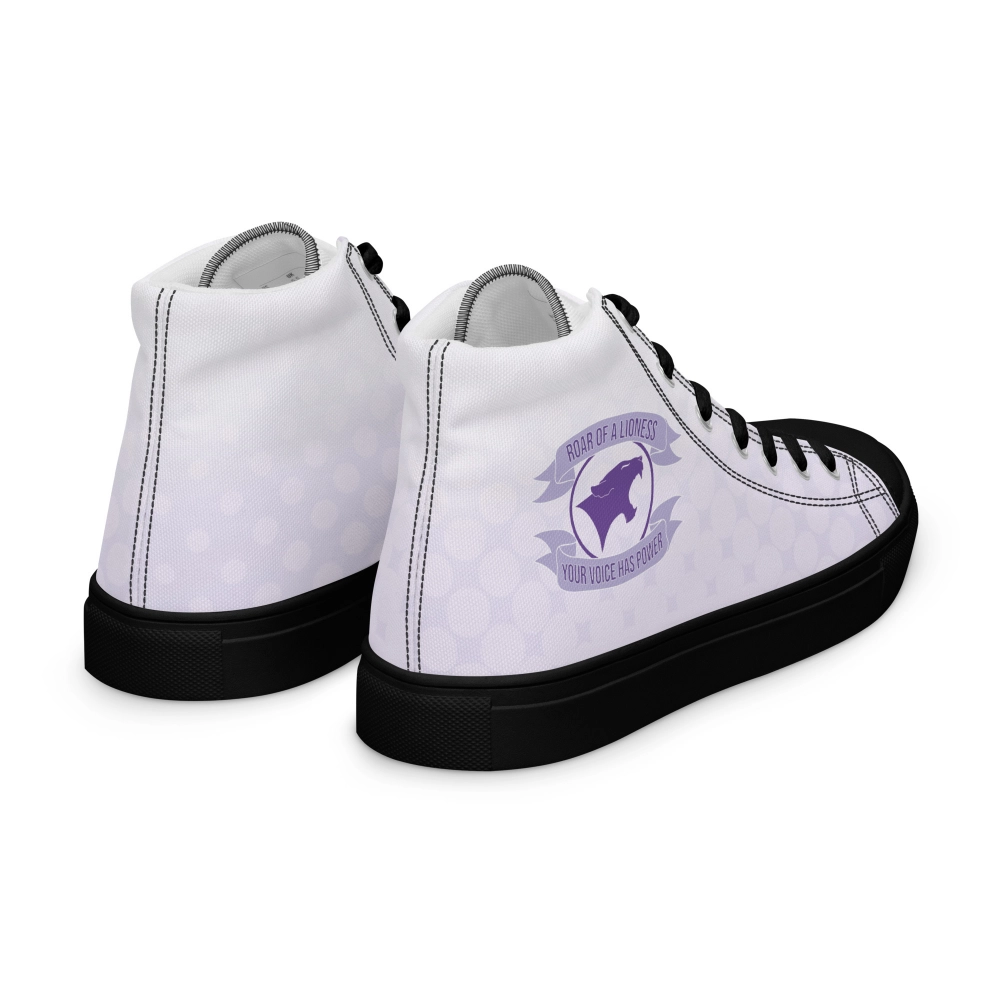 Your Voice Has Power Men s high top canvas shoes