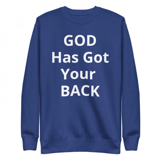 God Has Got Your Back Women's Tiger Print Premium Sweatshirt