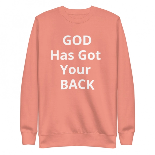 God Has Got Your Back Men’s Tiger Print Premium Sweatshirt