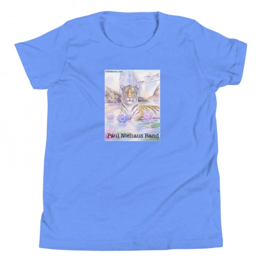 Tiger Print Youth Short Sleeve T-Shirt
