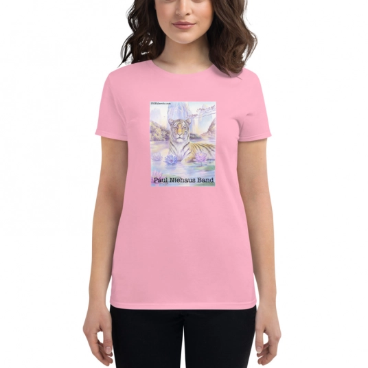 Tiger Print Women's Fitted T-shirt
