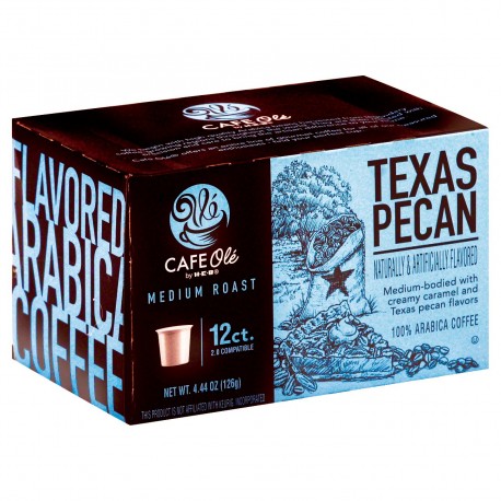 Cafe Ole Texas Pecan Medium Roast Single Serve Coffee Cups