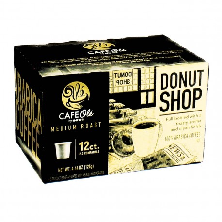 Cafe Ole Donut Shop Medium Roast Single Serve Coffee Cups