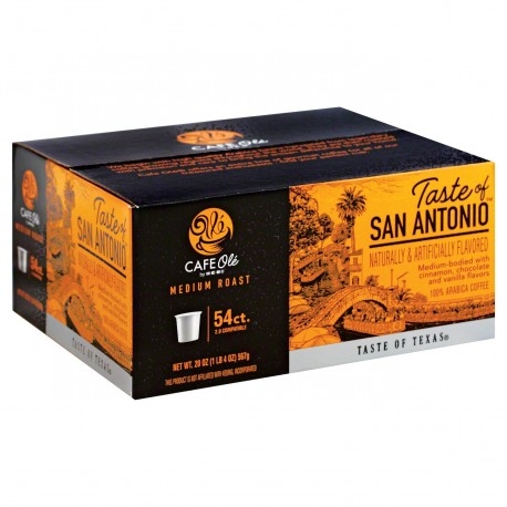 Cafe Ole Taste of San Antonio Medium Roast Single Serve Coffee Cups Value Pack