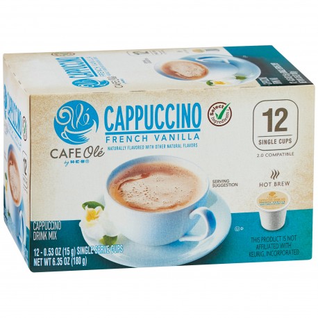 Cafe Ole Select Ingredients French Vanilla Cappuccino Single Serve Coffee Cups