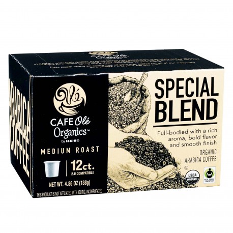 Cafe Ole Organics Special Blend Medium Roast Single Serve Coffee Cups