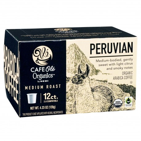 Cafe Ole Organics Peruvian Medium Roast Single Serve Coffee Cups