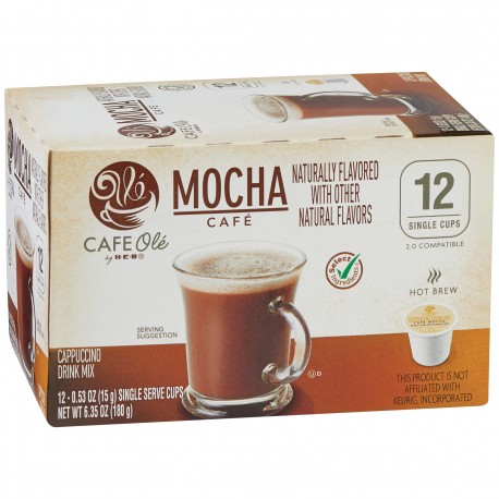 Cafe Ole  Select Ingredients Mocha Cafe Single Serve Coffee Cups