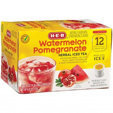 Watermelon Pomegranate Lemonade Herbal Iced Tea Single Serve Cups