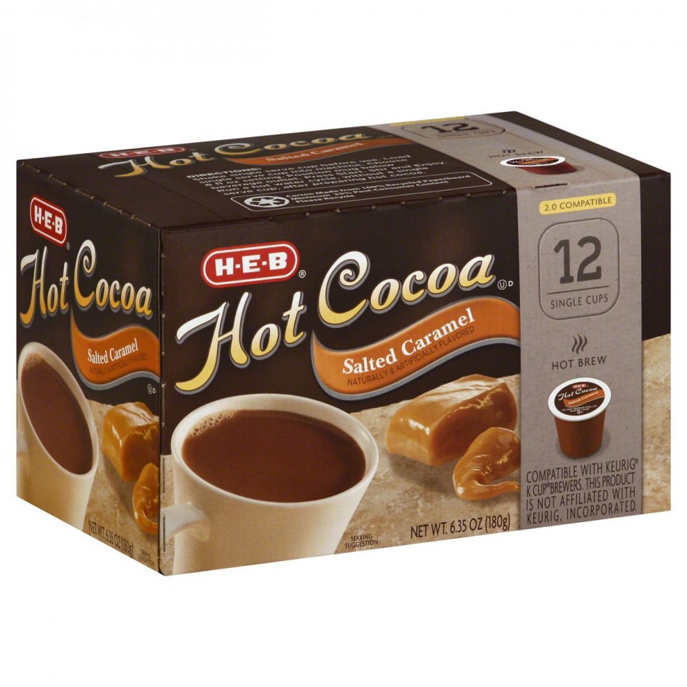 HEB Cafe Ole Cappuccino Caramel Flavored 12 single cups