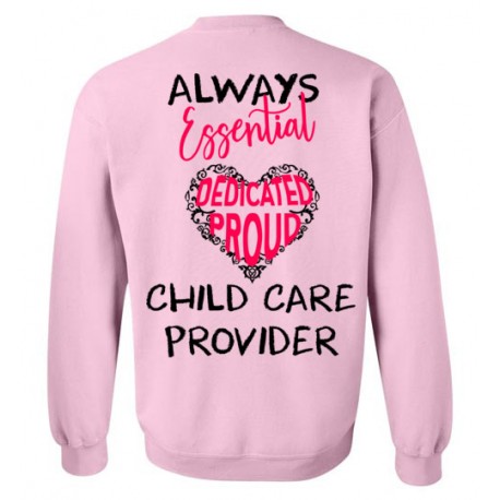 *Logo on Back* Words in Pink Heart Black font Sweatshirt