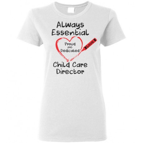 Crayon Heart Big Black Font Director Women's T-Shirt