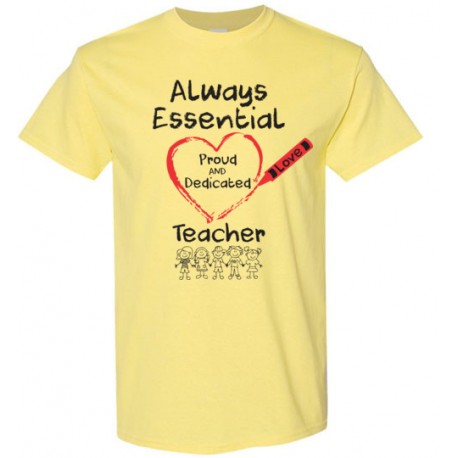 Crayon Heart with Kids Big Black Font Teacher Men's T-Shirt