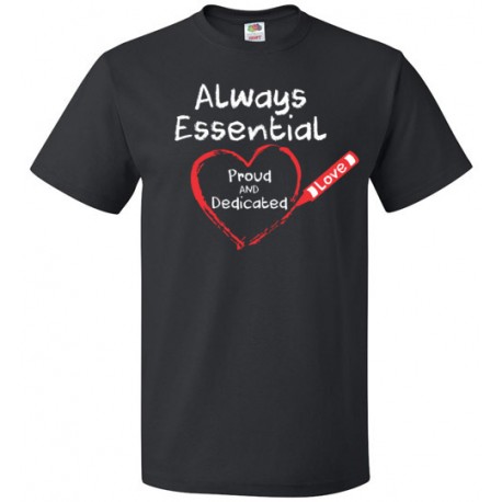 *Customizable* Crayon Heart Big White Font Unisex T-Shirt