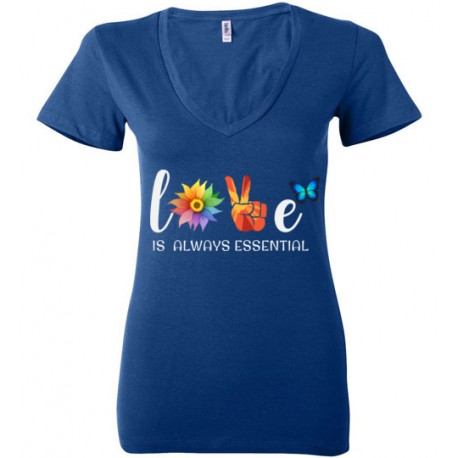 Butterfly Essential Women's Deep V-Neck T-Shirt