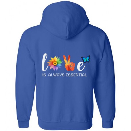 *Logo on Back* Butterfly Essential Zip-Up Hoodie