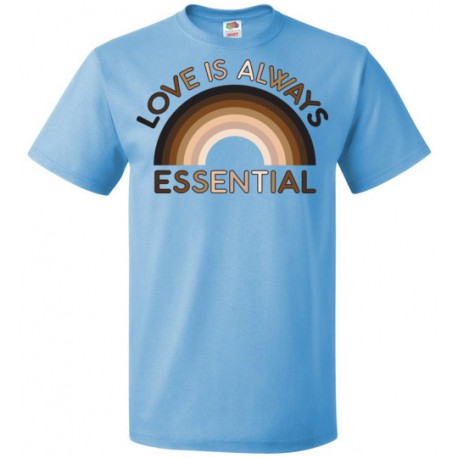 Love is Always Essential Skin-Tone Rainbow Unisex T-Shirt