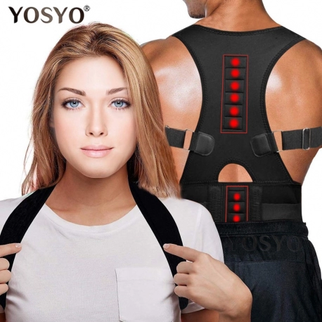 Magnetic Therapy Posture Corrector Back Support Belt for Men Women