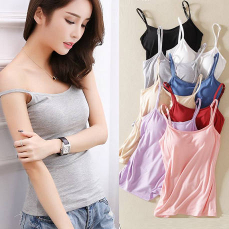 New Padded Bra Tank Top For Women With Bra