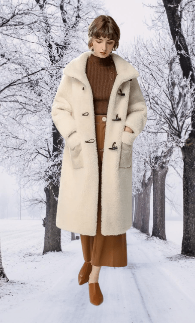 High Quality New Long Sheep Shearling Women Winter Jackets