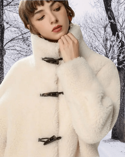 High Quality New Long Sheep Shearling Women Winter Jackets