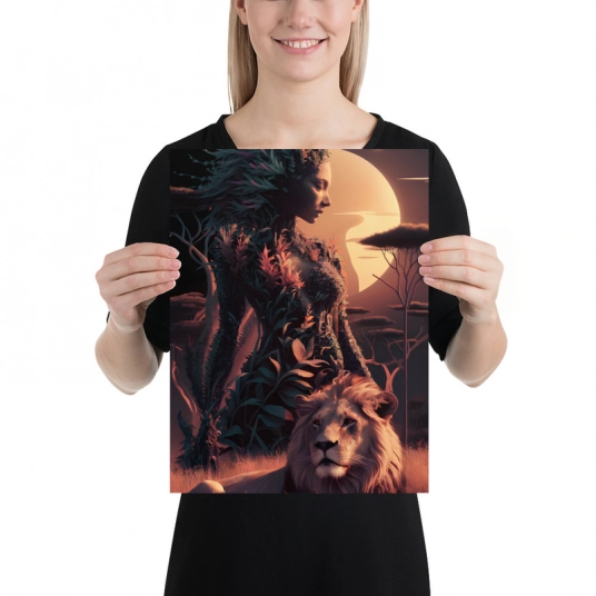 Gaia Mother Earth Poster 12″×16″, 18″×24″