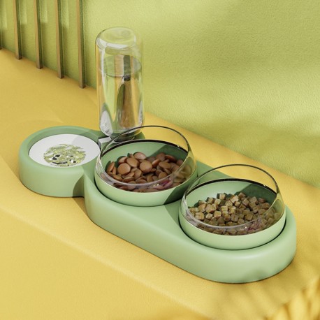 Pet Feeding Bowl With Water Dispenser