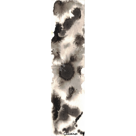 Black Ink Splotch 1 Bookmark