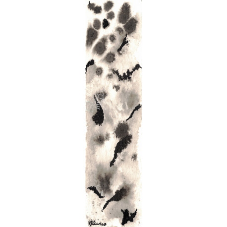 Black Ink Splotch 2 Bookmark