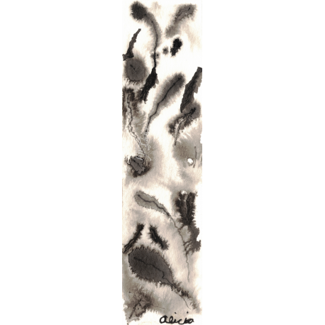 Black Ink Splotch 3 Bookmark