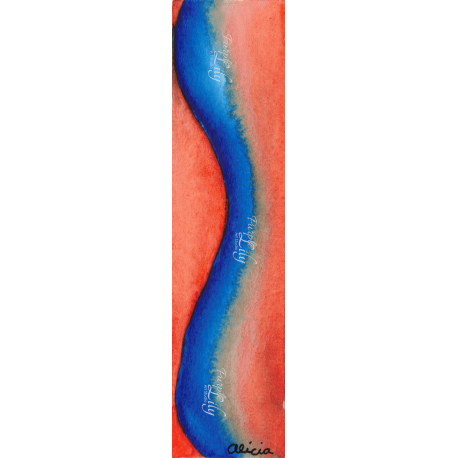 Orange and Blue: Fun with Color Bookmark