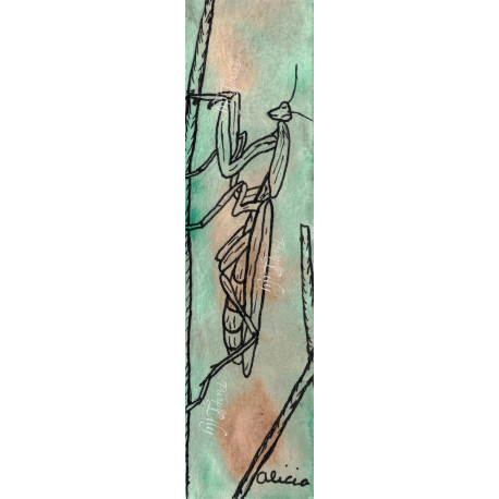 Praying Mantis: Serenity of Nature Bookmark