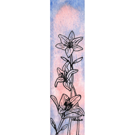 Lilies: Serenity of Nature Bookmark