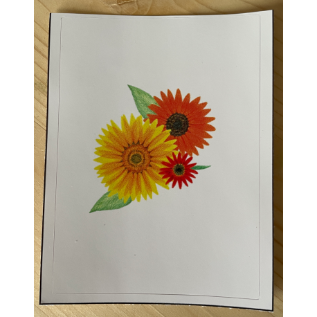 Vinyl Sticker - Three Sunflowers