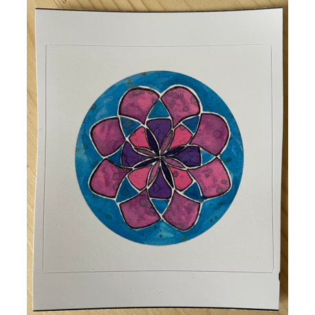 Vinyl Sticker - Watercolor Mandala