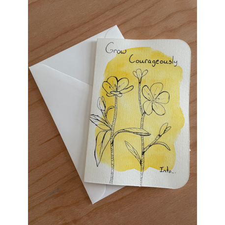 Grow Courageously Greeting Card