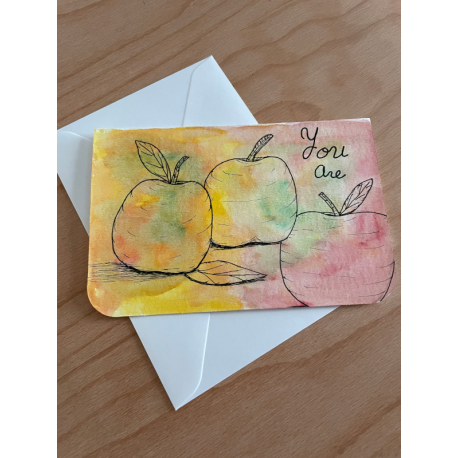 You Are the Apple of My Eye Greeting Card