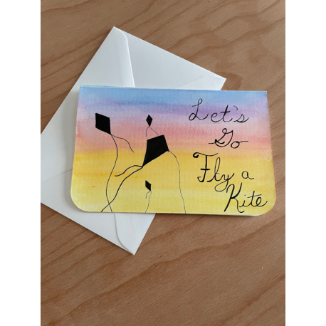 Fly a Kite Greeting Card