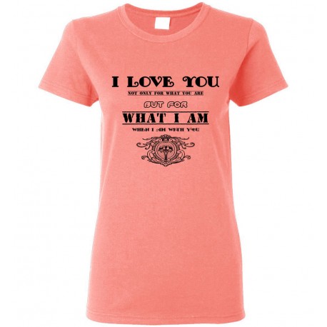 Gildan Ladies Short-Sleeve T-shirts - I Love You...