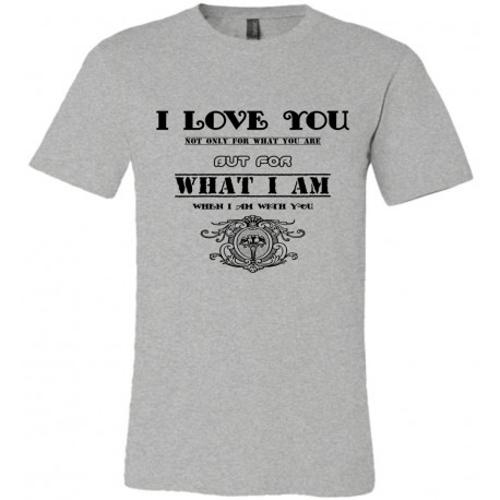Canvas Unisex T-shirt - Made in USA - I Love You...