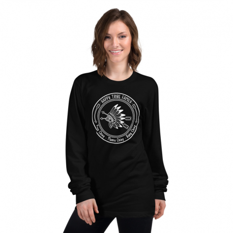 Happy Tribe Woman's Long Sleeve Tshirt, Tees for Woman, RadicalKidz Tribe Gear