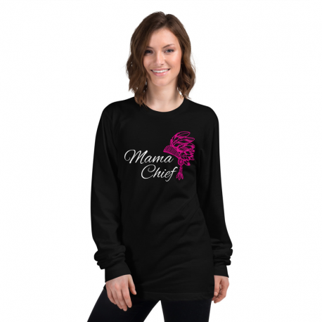 Mama Chief Woman's Long Sleeve Tshirt, Tees for Woman, Sportswear, RadicalKidz Tribe Gear