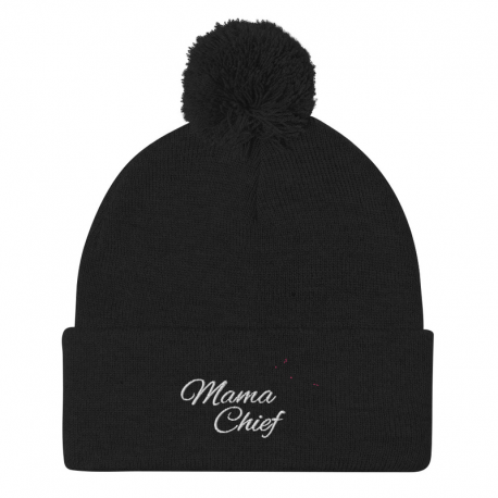 Mama Chief Woman's Pom-Pom Beanie