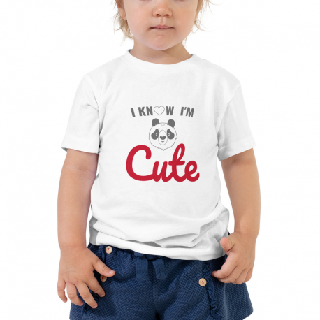 Cute Unisex Toddler Short Sleeve Tee